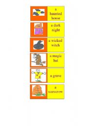 English worksheet: Halloween dominoes