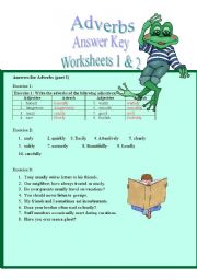 adverbs (answer key for part 1 & 2)