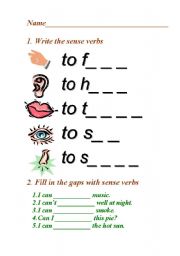 sense verbs