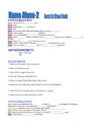 English Worksheet: Home Alone 2