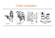 English Worksheet: crime vocabulary 2