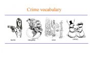 English worksheet: crime vocabulary 2