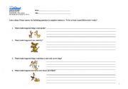English worksheet: Exploring the possibilities