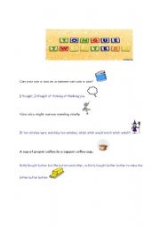 English worksheet: Tongue Twisters