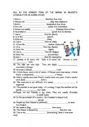 comparative or superlative adjectives