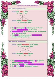 English Worksheet: Passive Structures; grammar and exercises