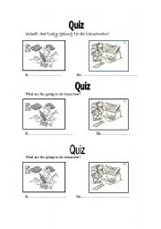 English worksheet: future going to