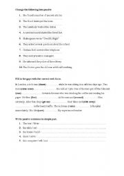 English worksheet: Present simple passive/ past simple passive