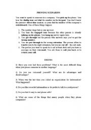 English Worksheet: TELEPHONING