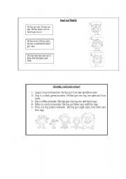 Monsters- Match the descriptions with the pictures