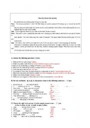 English worksheet: Key for TEST : country versus city 