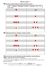 English worksheet: Likes and dislikes