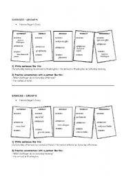 English Worksheet: Past Simple Conversation 