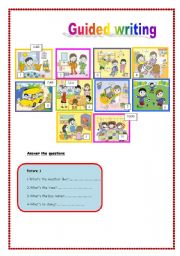 English Worksheet: Writing N 1