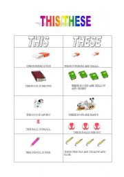 English Worksheet: this_these