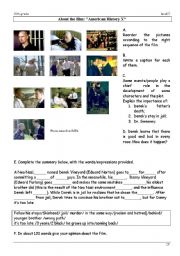 English Worksheet: American History X