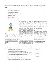 English Worksheet: Donald Duck - reading comprehension