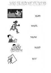 English worksheet: VERBS 