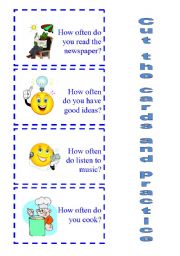 English Worksheet: SPEAKING ACTIVITY How often do you ...? 1/2