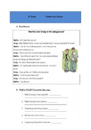 English Worksheet: clothes and colours