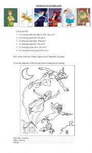 English Worksheet: Peter Pan in Never Land