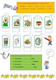 English Worksheet: Peters day