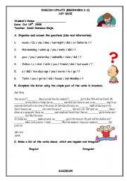 English Worksheet: Simple Past