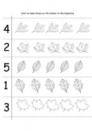 English Worksheet: autumn-maths