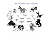 English worksheet: Wild animals