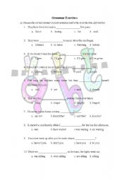 English Worksheet: Grammar Exercises for Intermediate