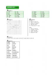 English worksheet: Opposites 4/4 Answer Key