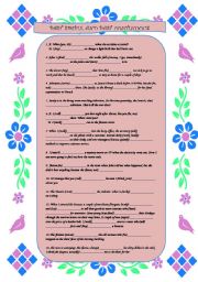 English Worksheet: PAST SIMPLE & CONTINUOUS