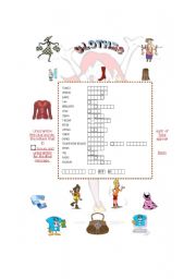 English Worksheet: CLOTHES