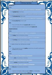 English Worksheet: Future Tenses