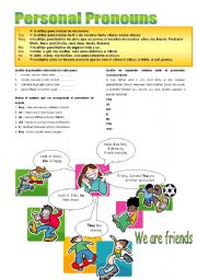 English Worksheet: Personal pronouns