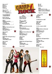 English Worksheet: We rock 