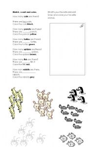 English worksheet: animals for elementary 