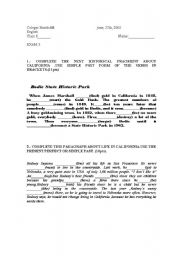 English Worksheet: english test