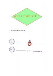 English worksheet: Time