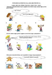 English Worksheet: SBS 8.GRADE  SPOT ON UNIT ONE and TWO 