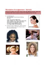 Physical description 2 - hairstyles