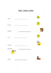 English worksheet: Regular verbs - past tense