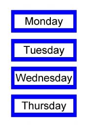 English Worksheet: DAYS OF THE WEEK