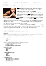 family vocabulary eminem mockingbird - ESL worksheet by Lizzie142