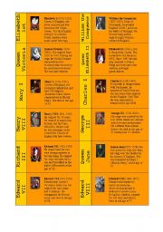 English Worksheet: KINGS and QUEENS of England