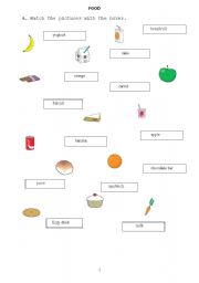 English worksheet: Food 1