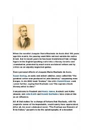 English Worksheet: Machado de Assis