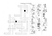 English Worksheet: occupations cross word  puzzle