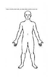 English worksheet: Body Diagram