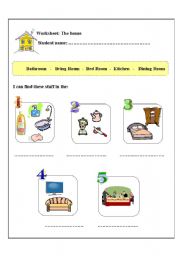 English Worksheet: home